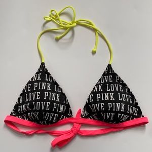 PINK SIGNATURE BIKINI TOP